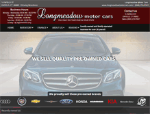 Tablet Screenshot of longmeadowmotorcars.com